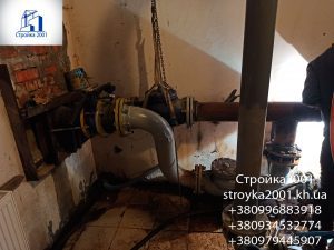 Замена трубопроводов в насосной многоквартирного дома в Харькове