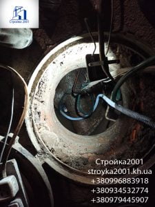 Замена задвижек в колодцах в Харькове. Замена фланцевой арматуры