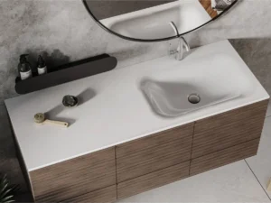 Столешня з вбудованною раковиною з літого мармуру