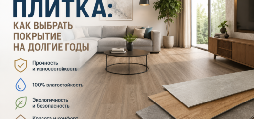 Напольная кварц виниловая плитка